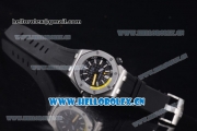 Audemars Piguet Royal Oak Offshore Diver Asia Automatic Steel Case Black Dial Stick Markers and Black Rubber Strap