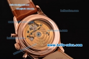 Patek Philippe Complications ST18 Automatic Rose Gold Case with Black Roman Numeral Markers and White Dial