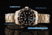 Rolex Submariner X Limited Edition Swiss ETA 2836 Automatic Movement Steel Case and Strap with Black Dial and White Markers