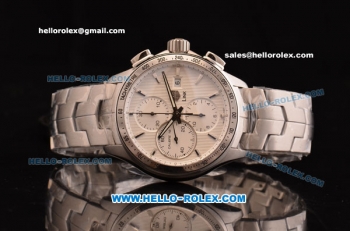 Tag Heuer Link Calibre 16 Swiss Valjoux 7750-SGH Automatic Steel Case/Strap with White Dial 1:1 Original