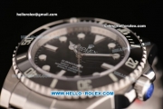 Rolex Submariner Rolex 3135 Automatic Steel Case/Strap with Ceramic Bezel and Black Dial