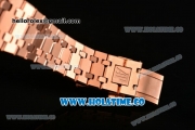 Audemars Piguet Royal Oak 41MM Chrono Miyota Quartz Full Rose Gold with Blue Dial and White Stick Markers