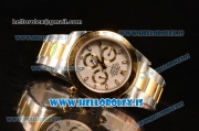 Rolex Daytona Two Tone YG Rolex 4130 Auto Best Edition 1:1 Clone White Dial Stick 116503