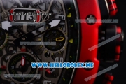 Richard Mille RM 11-03 Swiss Valjoux 7750 Automatic PVD Case with Skeleton Dial and Red Rubber Strap Red Bezel