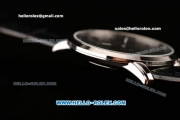 Ulysse Nardin Classico Miyota OS2035 Quartz Steel Case with Stick Markers Black Dial and Black Leather Strap