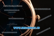 Omega De Ville Tresor Master Co-Axial Clone 8800 Automatic Rose Gold Case with Blue Dial and Blue Leather Strap - (YF)