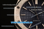 Audemars Piguet Royal Oak Clone AP Calibre 3120 Automatic Steel Case with Blue Dial and Steel Bracelet (EF)