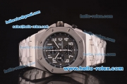 Audemars Piguet Royal Oak Offshore Chronograph Miyota Quartz Steel Case and Bracelet with Grey Dial