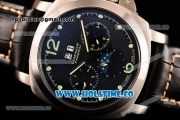 Panerai PAM 597 Luminor Vintage Moon Phase Asia Automatic Steel Case with Black Dial and Dot Markers