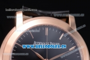 Audemars Piguet Jules Audemars Clone AP Calibre 3120 Automatic Rose Gold Case with Black Dial and Stick Markers (EF)