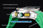 Richard Mille RM60-01 Asia Automatic Steel Case with Skeleton Dial Green Rubber Strap and Stick/Arabic Numeral Markers