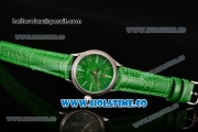 Rolex Cellini Time Asia 2813 Automatic Steel Case with Stick/Roman Numeral Markers and Green Dial