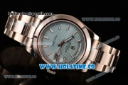 Rolex Day-Date II Asia 2813 Automatic Full Steel with Blue Dial and White Stick Markers