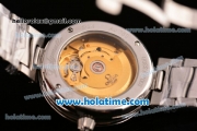 Omega De Ville Ladymatic Swiss ETA 2824 Steel Case Steel Bracelet with White Dial