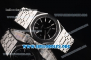 Audemars Piguet Royal Oak Clone AP Calibre 3120 Automatic Stainless Steel Case/Bracelet with Black Dial and Stick Markers (BP)