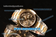 Rolex Daytona Two Tone YG Rolex 4130 Auto Best Edition 1:1 Clone Grey Dial Stick 116523