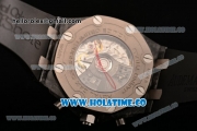 Audemars Piguet Royal Oak Offshore Jarno Trulli Swiss Valjoux 7750 Automatic Forged Carbon Case with Steel Bezel and Red Stick Markers - 1:1 Original (JF)