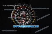 Richard Mille RM 60-01 Asia 2813 Automatic PVD Case with Skeleton Dial and Black Rubber Strap PVD Bezel (EF)