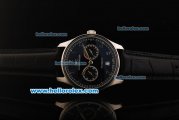 IWC Portuguese Automatic Movement Steel Case with Black Dial and Steel Arabic Numeral Markers