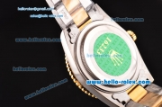 Rolex Datejust Automatic Two Tone with Gold Bezel,Blue Dial and Diamond Marking