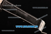 Breitling Avenger Seawolf Miyota Quartz Steel Case with Black Dial and Black Leather Strap - White Arabic Numeral Markers