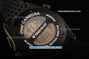 Tag Heuer Carrera Calibre 36 Swiss Valjoux 7750 Automatic Movement Titanium Case with Black Dial