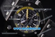 Audemars Piguet Royal Oak Offshore Diver Chronograph Clone AP Calibre 3126 Automatic PVD Case Black Dial Black Rubber Strap and Stick Markers (EF)