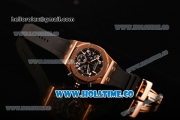 Audemars Piguet Royal Oak Offshore Miyota OS20 Quartz Rose Gold Case with Black Dial and White Arabic Numeral Markers (EF)