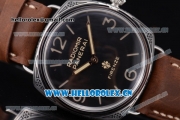 Panerai Radiomir Firenze 3 Days Clone P.3000 Automatic Steel Case with Black Dial and Brown Leather Strap (ZF)