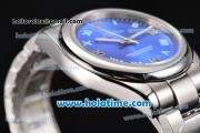 Rolex Datejust II Asia 2813 Automatic Full Steel with Blue Dial and Roman Numeral Markers