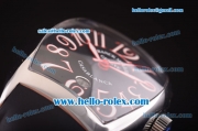 Franck Muller Casablanca Swiss ETA 2824 Automatic Steel Case with Black Dial and Numeral Markers - 1:1 Original