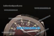 Patek Philippe Aquanaut Miyota 9015 Automatic Steel Case with Coffee Dial and Arabic Numeral Markers (BP)