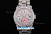 Rolex Datejust Automatic Movement with White Dial and Full Diamond