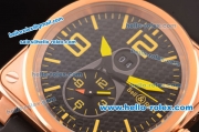 Bell & Ross BR 03-51 Automatic Movement Full Rose Gold Case with Black Dial and Yellow Markers