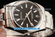 Rolex Oyster Perpetual Air King Clone Rolex 3135 Automatic Steel Case Black Dial With Stick Markers Steel Bracelet (JF)