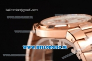 Vacheron Constantin Overseas 9015 Auto Rose Gold Case with White Dial and Rose Gold Bracelet - 1:1 Origianl (LF)