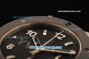 Hublot Big Bang Swiss Valjoux 7750 Automatic Movement Black Dial with Ceramic Bezel and Black Rubber Strap - 1:1 Original