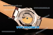 Patek Philippe Nautilus Asia Automatic Steel Case with Brown Dial and White Sitck Markers