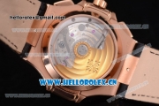 Patek Philippe Nautilus Clone PP 315 Automatic Rose Gold Case with Black Dial and Black Leather Strap (BP)