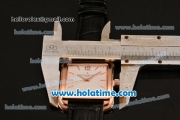 Vacheron Constantin Historiques Toledo Miyota Quartz Rose Gold Case with Stick Markers and White Dial