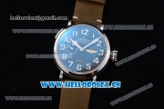 Zenith Pilot Type 20 GMT Asia ST25 Automatic Steel Case with Black Dial Arabic Numeral Markers and Army Green Leather Strap