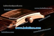 Vacheron Constantin Historiques Toledo Miyota Quartz Rose Gold Case with Stick Markers and Brown Dial