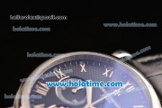 Vacheron Constantin Patrimony Chrono Miyota OS20 Quartz Steel Case with Black Dial and Roman Numeral Markers