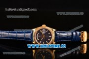 Rolex Day-Date Asia 2813/Swiss ETA 2836/Clone Rolex 3135 Automatic Yellow Gold Case with Stick Markers and Blue Dial (BP)