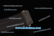 Hublot Big Bang Chronograph Quartz Movement Full Ceramic Case with Black Dial and Black Rubber Strap