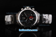 Tag Heuer Carrera Quartz Movement PVD Case with Black Dial