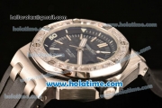 Audemars Piguet Royal Oak Offshore Diver Asia 2813 Automatic Steel Case with Diamonds Bezel and Black Dial