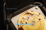 Cartier Santos 100 Swiss ETA 2824 Automatic Movement PVD Case with Rose Gold Bezel and Black Dial - 1:1 Original