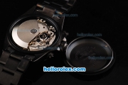 Rolex Daytona Oyster Perpetual Swiss Valjoux 7750 Automatic Movement Full PVD with Black Dial and White Numeral Markers