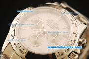 Rolex Daytona Swiss Valjoux 7750 Automatic Movement Full Steel with White Dial and Stick Markers